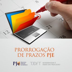 TJDFT prorroga prazos do PJe de 2º grau vencidos nesta segunda-feira,  31/05