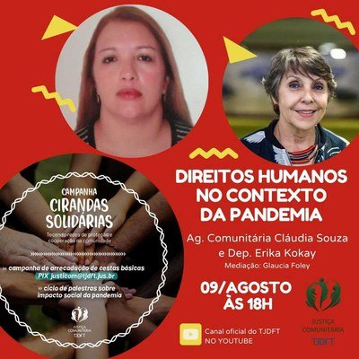 Programa Justiça Comunitária realiza palestra sobre direitos humanos na pandemia