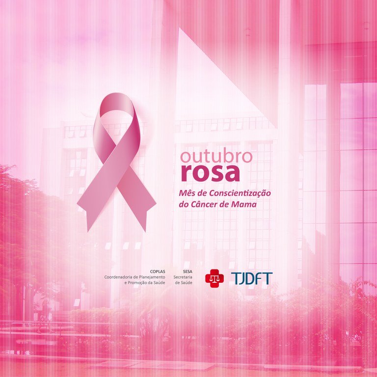 TJDFT adere à Campanha Outubro Rosa e ilumina Palácio da Justiça