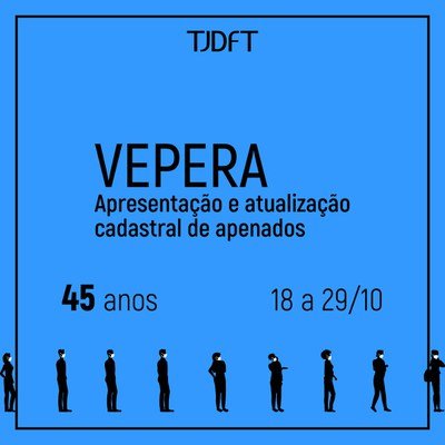 VEPERA convoca sentenciados de 45 anos para recadastramento