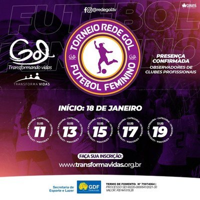 VIJ-DF apoia o 1º Torneio Rede Gol de Futebol Feminino