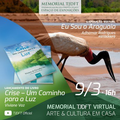 Memorial Virtual TJDFT expõe belezas do Araguaia e livro sobre crescimento pessoal após crise