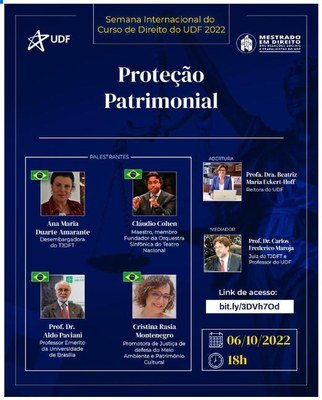 Magistrados do TJDFT participam de debate sobre proteção patrimonial