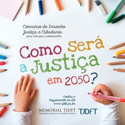 TJDFT lança concurso de desenho “Justiça e Cidadania” para crianças e adolescentes