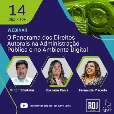 TJDFT promove webinar sobre direitos autorais no lançamento da Revista de Doutrina Jurídica