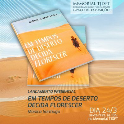 Memorial TJDFT: lançamento de livro sobre superação marca a volta dos eventos presenciais
