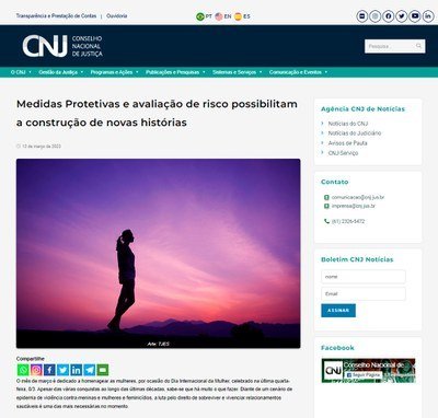 Matéria sobre violência doméstica do TJDFT repercute no CNJ