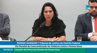 Juíza do TJDFT participa de audiência pública sobre violência contra pessoas idosas na Câmara dos Deputados