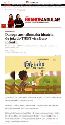 Livro infantil sobre vida de Juiz do TJDFT é destaque no Metrópoles