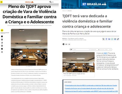 Criação da Vara de Violência Doméstica e Familiar contra a Criança e o Adolescente repercute na imprensa