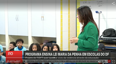 Maria da Penha Vai à Escola é destaque na GloboNews