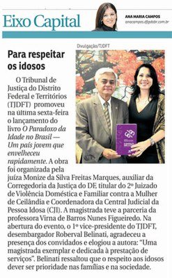 Lançamento de livro no Memorial TJDFT repercute na imprensa