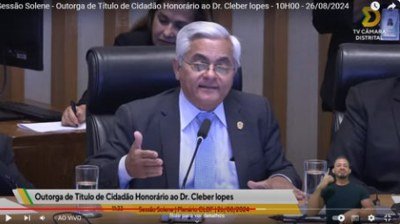 1º Vice-Presidente do TJDFT participa da outorga de título de cidadão de Brasília a advogado criminalista