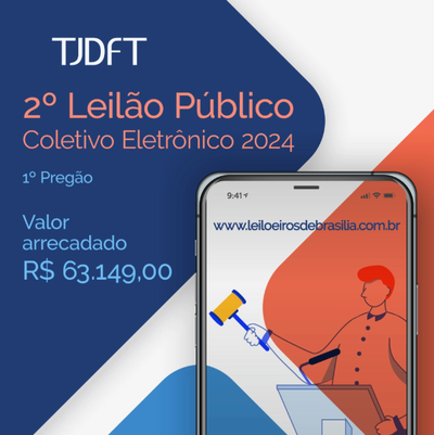 TJDFT divulgada resultado do 1º pregão do 2º Leilão Público Coletivo de 2024