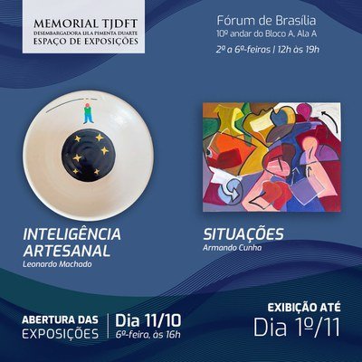 Exposição no Memorial TJDFT apresenta arte plástica contemporânea e urbana