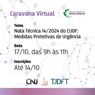 Última semana de inscrições para Caravana Virtual da CIJDF