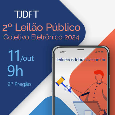 TJDFT realiza o 2º Pregão do 2º Leilão Público Coletivo de 2024