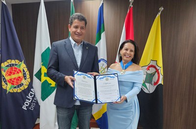 Juíza do TJDFT recebe Medalha Mérito Segurança Pública do DF