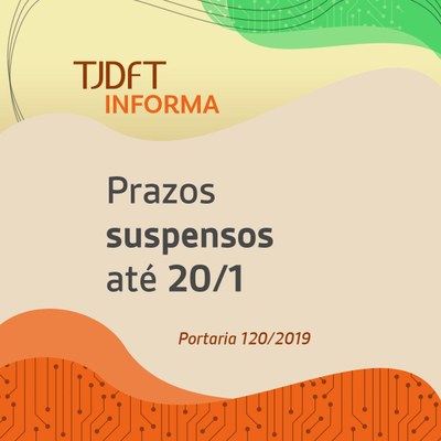 Prazos processuais permanecem suspensos até  20 de janeiroexibir mapa do site